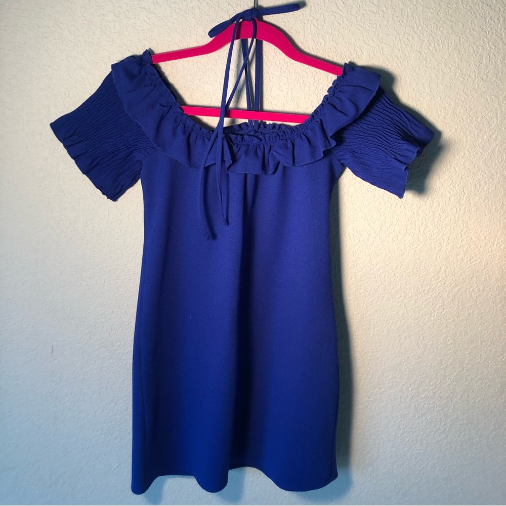Zara ruffled mini dress